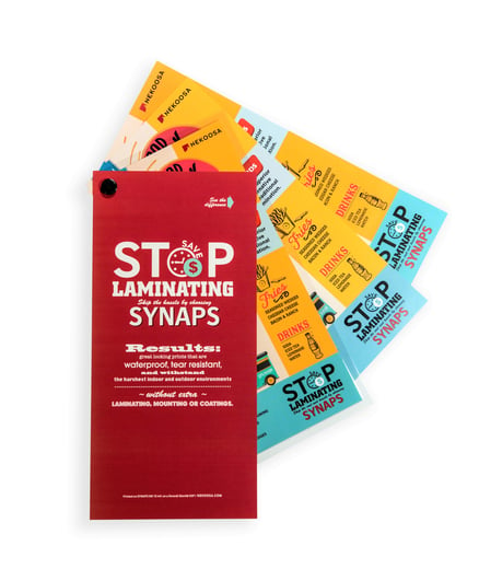 SYNAPS synthetic paper product brochures
