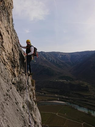 Fabio Agnetti mountaineering in the Alps
