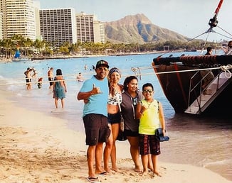 Sisters, Rossana Jurado and Paola Trani on vacation